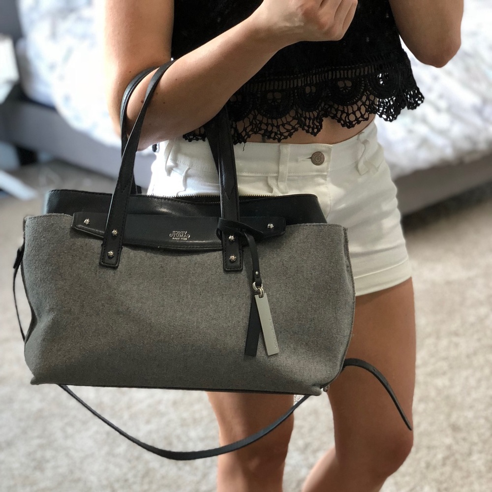 Vince Camuto Black & Grey Satchel